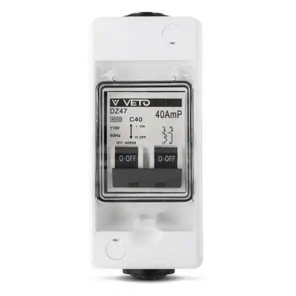 Veto Interruptor de Encendido 40 Amperios 1P n 110V