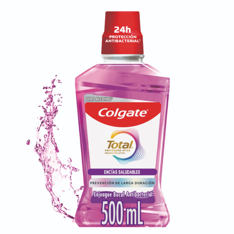 Colgate Enjuague Bucal Total Encías Prevención Activa 500 ml