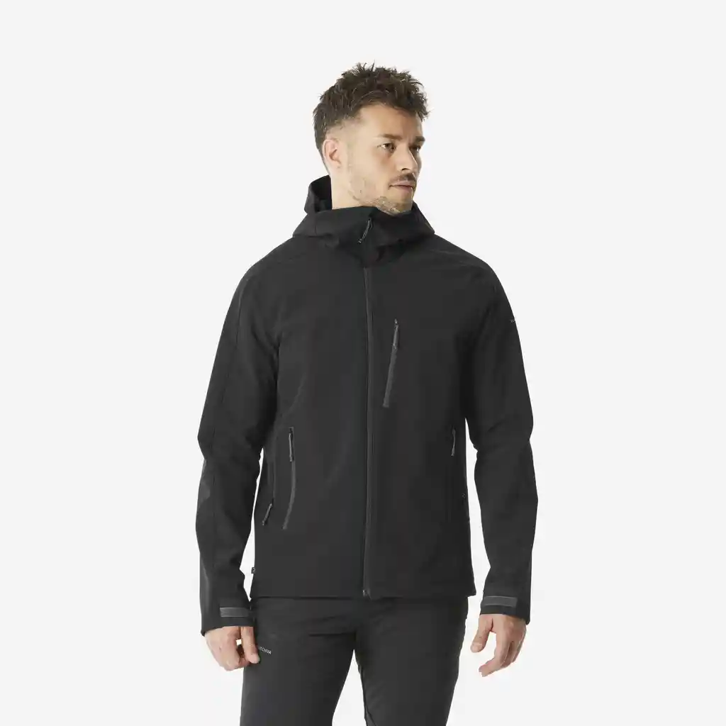 Chaqueta Rompevientos Polar Hombre Talla 3xl -negro