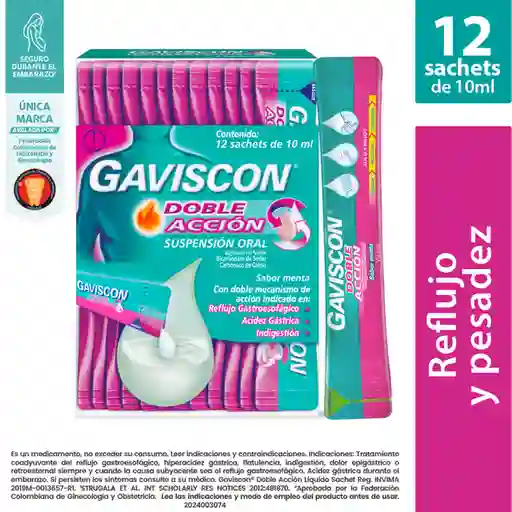 Gaviscon Suspensión Oral Doble Acción Sachet 10 mL