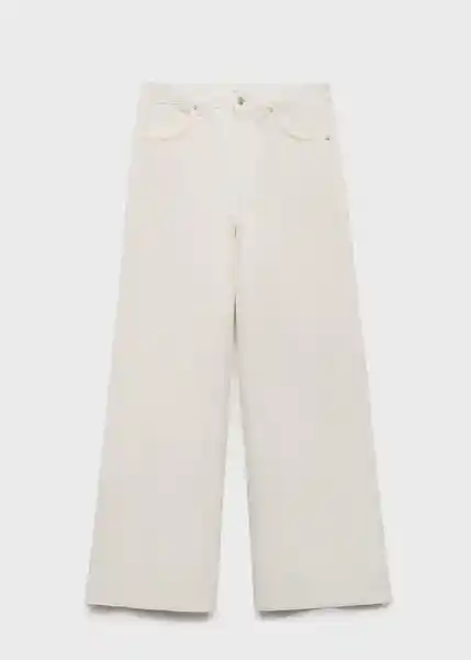 Jean Cally Blanco Talla 34 Mujer Mango