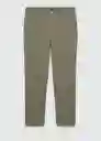 Pantalón Bologna Verde Pastel Talla 38 Hombre Mango