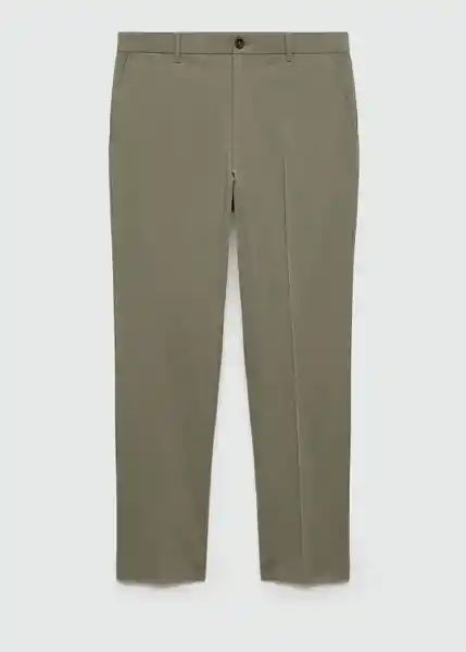 Pantalón Bologna Verde Pastel Talla 38 Hombre Mango