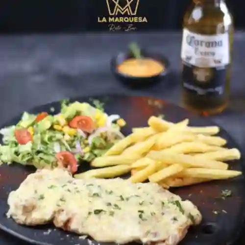 Pechuga en Salsa de Champiñones