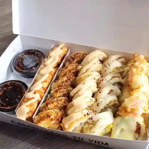 Tempura deluxe (24 bocados + entraditas)