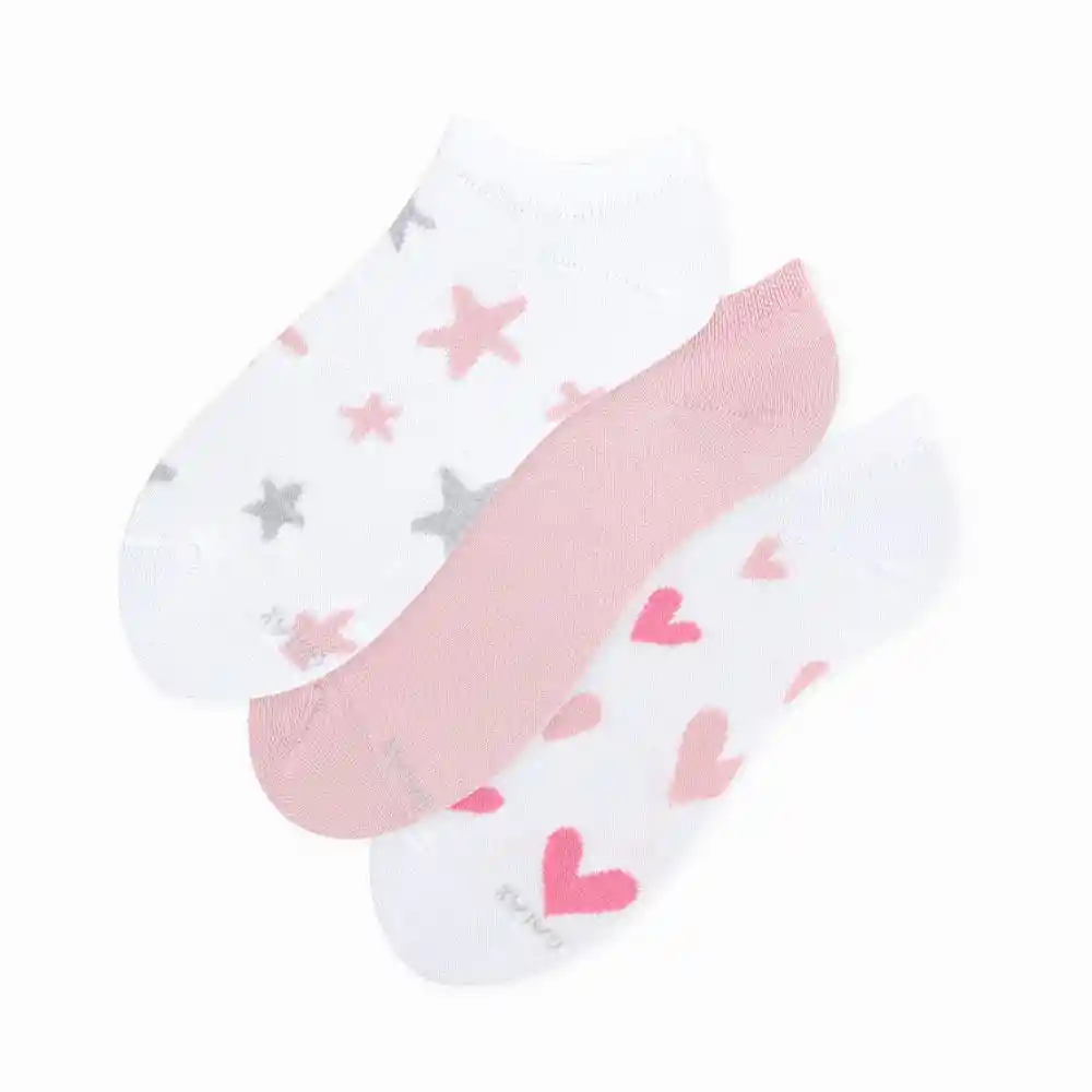 Medias Deportivas Tobilleras Cortas Para Niñas Kochi Kd X3