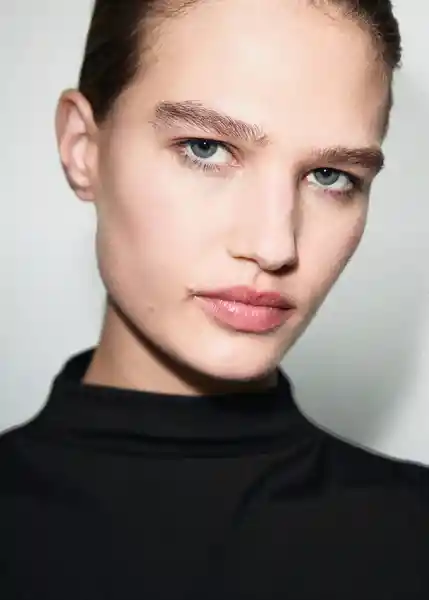 Top Xcanan Negro Talla S Mujer Mango