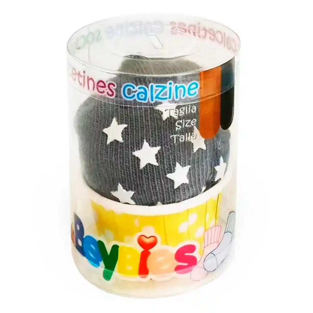 Medias Cupcakes Talla 2 - 3 Gris - Beybies