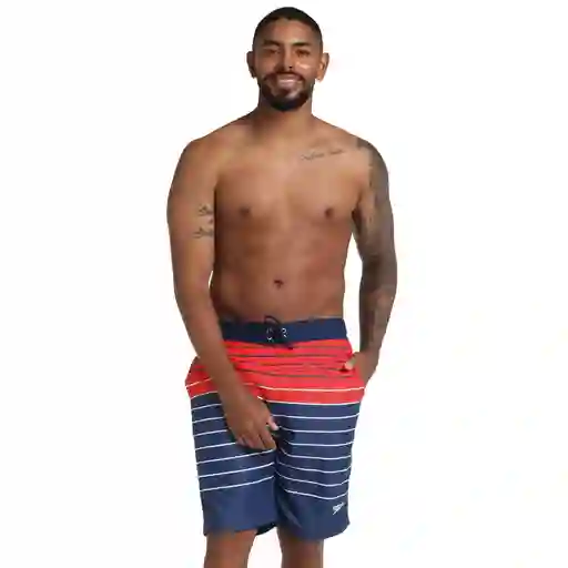 Pantaloneta French Heritage 22 Pulgadas Hombre Azul-l