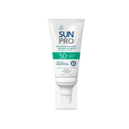 Protector Solar Sunpro Facial Control Brillo Spf 50+ Tubo
