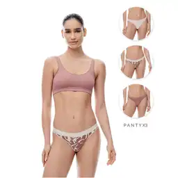 Panty Tipo Tanga en Seamles Femenino Trio Dax Gef Talla S