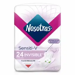 Nosotras Toallas Higiénicas Invisible Sensiti-V