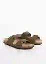 Sandalias Bio Khaki Talla 44 Hombre Mango