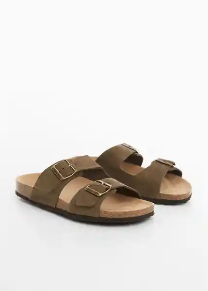 Sandalias Bio Khaki Talla 44 Hombre Mango