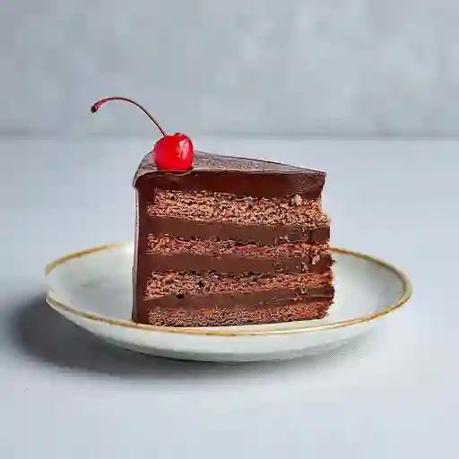  Porción de torta húmeda de chocolate