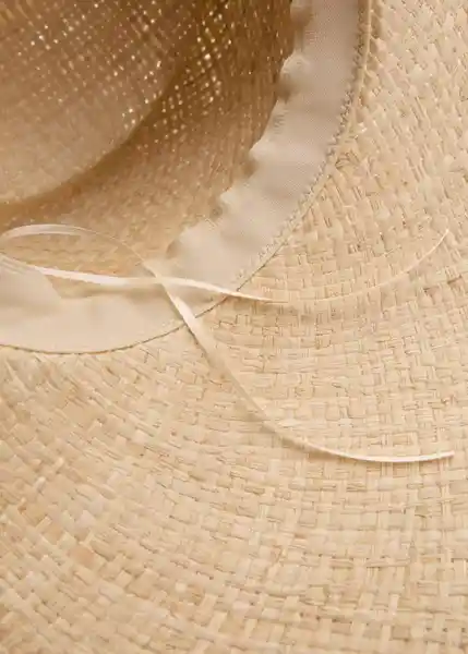 Sombrero Maui Beige Talla 99 Mujer Mango