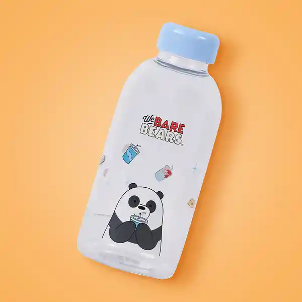 Botella de Vidrio Colección Osos Escandalosos Panda Miniso