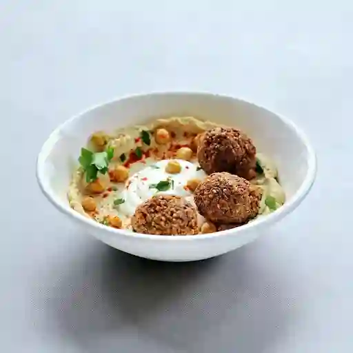 Hummus con Falafel