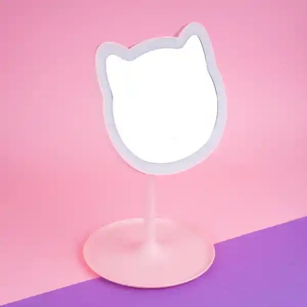 Espejo Led de Gatitos Con Atenuación Continua 4.5V Miniso