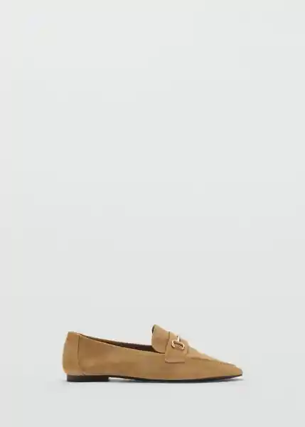Zapatos Soft Tabaco Talla 37 Mujer Mango