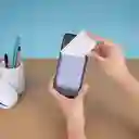 Tarjetero Magnético Para Teléfono Life is For Fun Morado Miniso