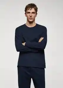 Set Pijama Nightset Navy Talla L Hombre Mango
