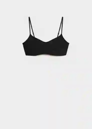 Sujetador Mercury Negro Talla M Mujer Mango