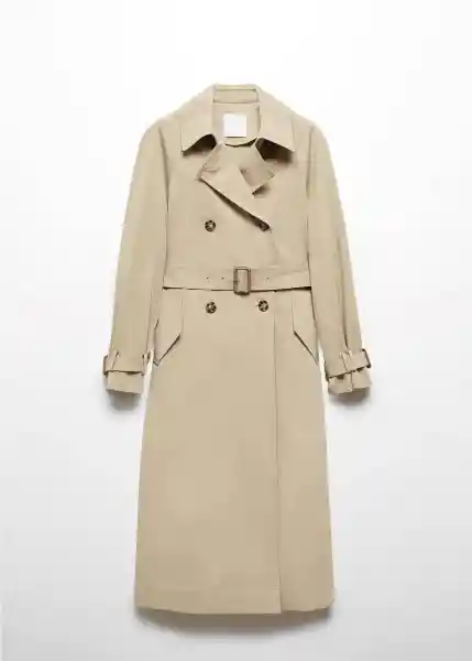 Gabardina Trench Buterfly Beige Talla M Mujer Mango