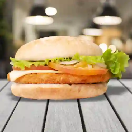 Hamburguesa de Pollo Apanado