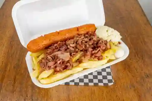 Choripapa de Tocineta