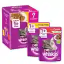 Whiskas Alimento Húmedo para Gato Adulto Sobres Pollo y Carne