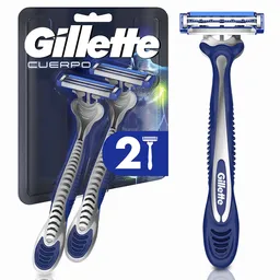 GILLETTE Cuerpo Cuchilla de Afeitar Máquina de Afeitar Corporal Desechable Zona Intima Depilación Corporal Masculina 2 uds