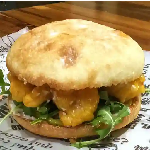 Focaccia de camarones