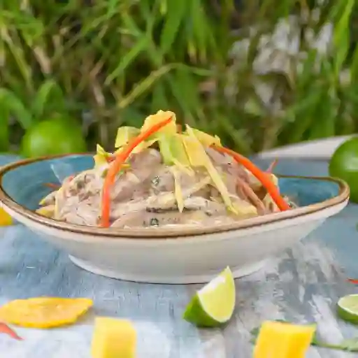 Ceviche de solomito en pimienta
