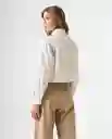 Camisa Mujer Crudo Talla S 612G001_CRU110606 Americanino
