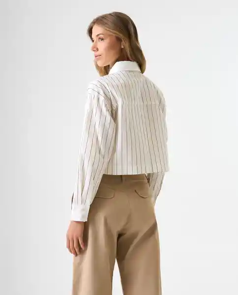 Camisa Mujer Crudo Talla S 612G001_CRU110606 Americanino