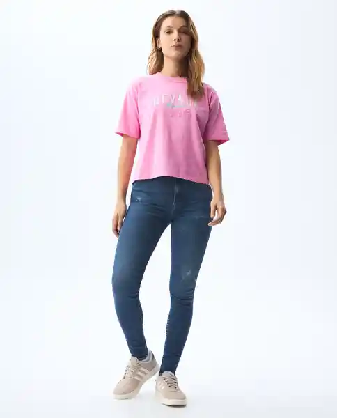 Camiseta Mujer Rosado Talla M 601G001_ROS152214 Americanino