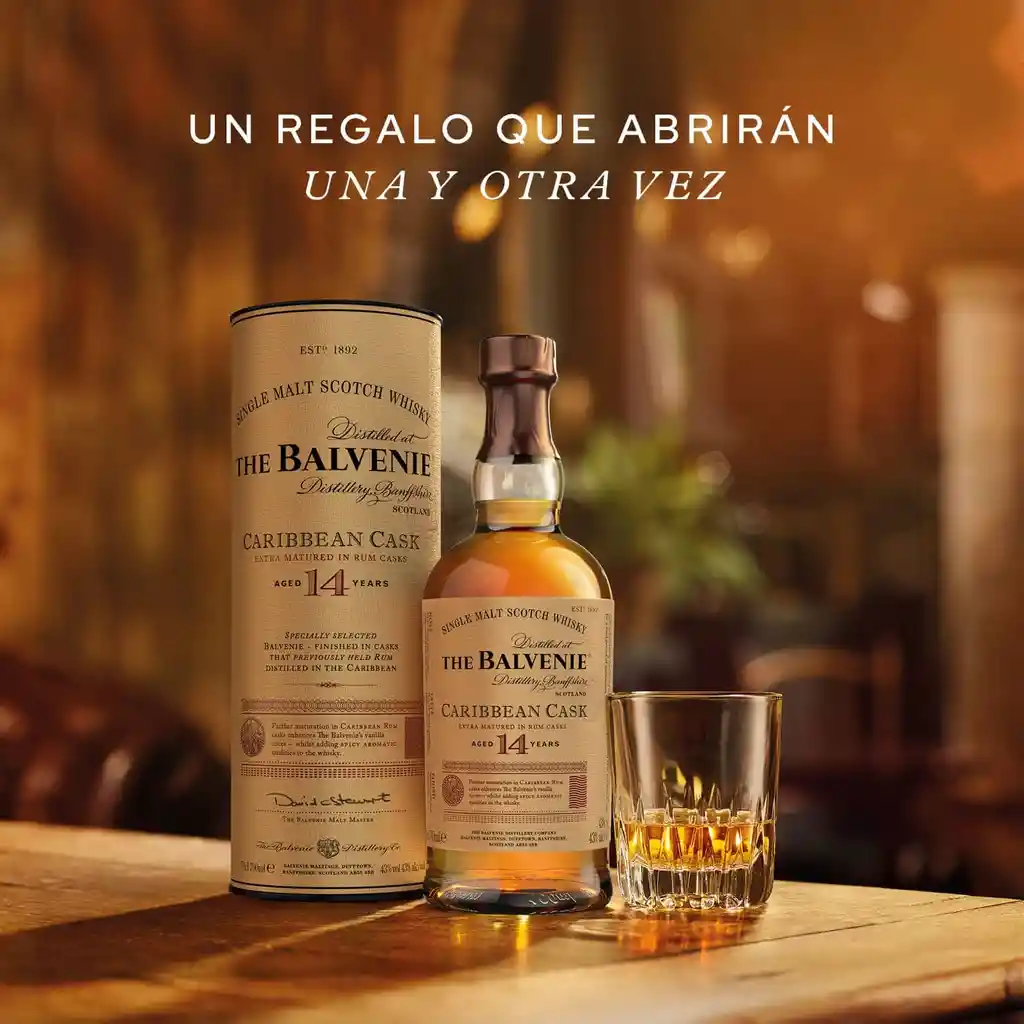 The Balvenie 14 Años Single Malt Scotch Whisky 750 Ml