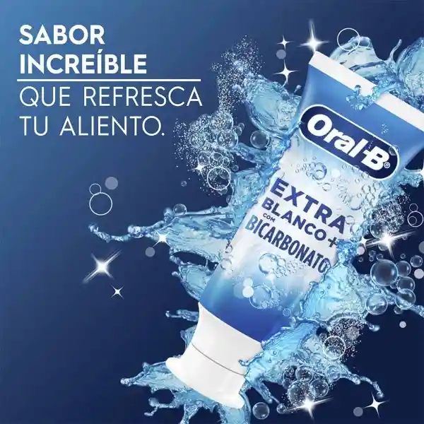 Crema Dental con Flúor Oral-B Extra Blancura con Bicarbonato 150ml