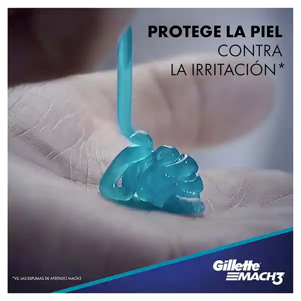 GILLETTE Mach3 Extra Comfort Gel de Afeitar para Barba de 72mL Hidrata y Protege la Piel al Afeitarte al Ras con Máquina de Afeitar para Hombre