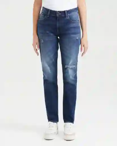 Jean High Rise - Cosmo-Medio Azul Francés Medio 10 Chevignon