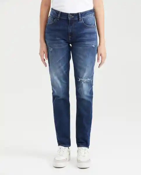 Jean High Rise - Cosmo-Medio Azul Francés Medio 10 Chevignon