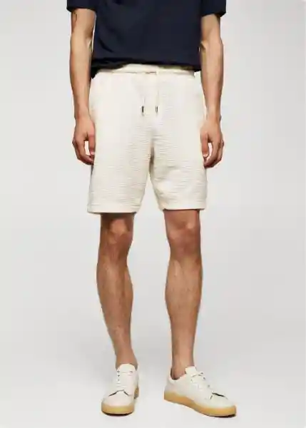 Short Oscar Crudo Talla XS Hombre Mango