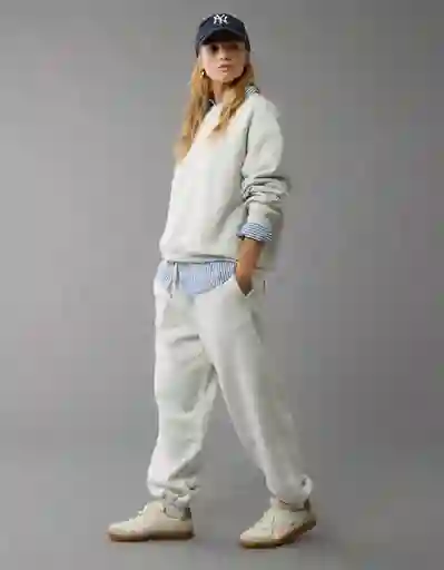 Buzo Mujer Gris Talla SMALL 2522006 American Eagle