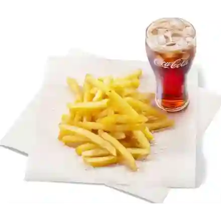Papas a la francesa + bebida
