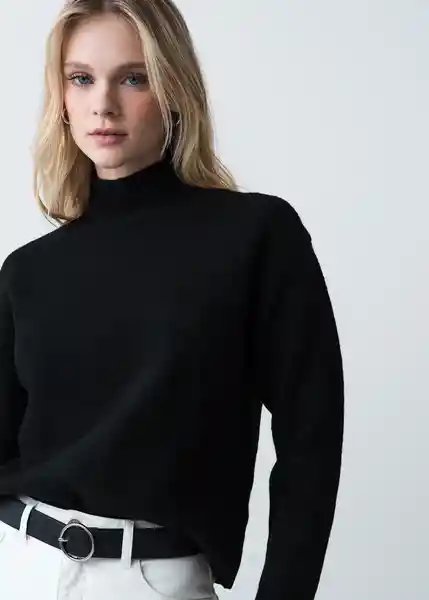 Tejido Mujer Negro Puro Ultraoscuro Talla S 083G066 Naf Naf
