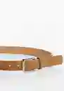 Cinturón Suede Beige Talla 90 Hombre Mango