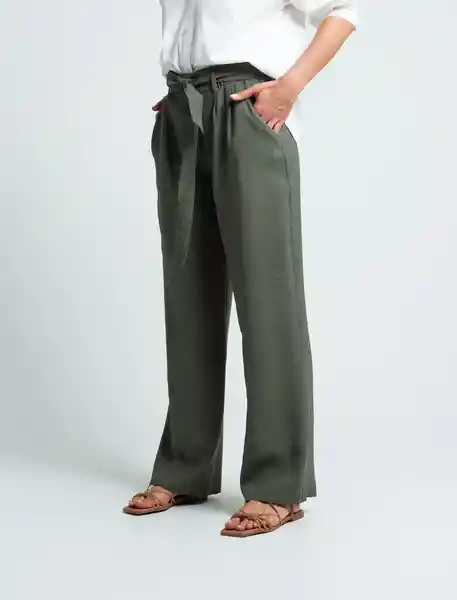 Pantalón Siena Verde Militar Oscuro 10 730E503 Naf Naf