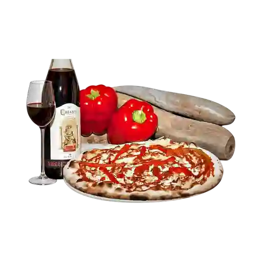 Pizza Pollo en Salsa BBQ