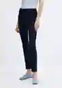 Pantalón Malu5-H Navy Talla 42 Mujer Mango